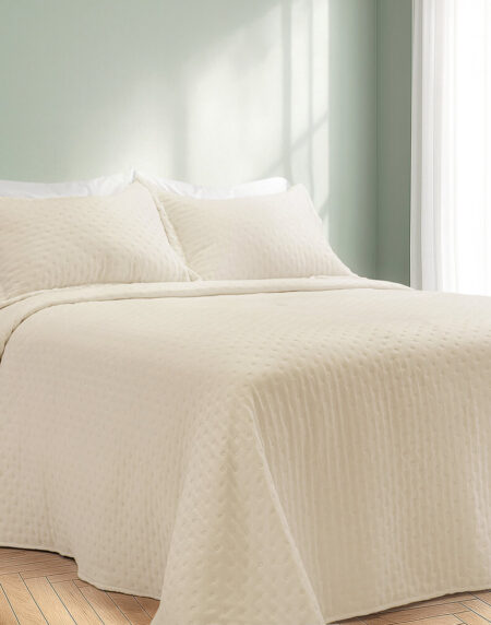 QUILT CUBRECAMA ULTRASONIC LINEA "NOVA" C/FUNDAS MATELASEADAS